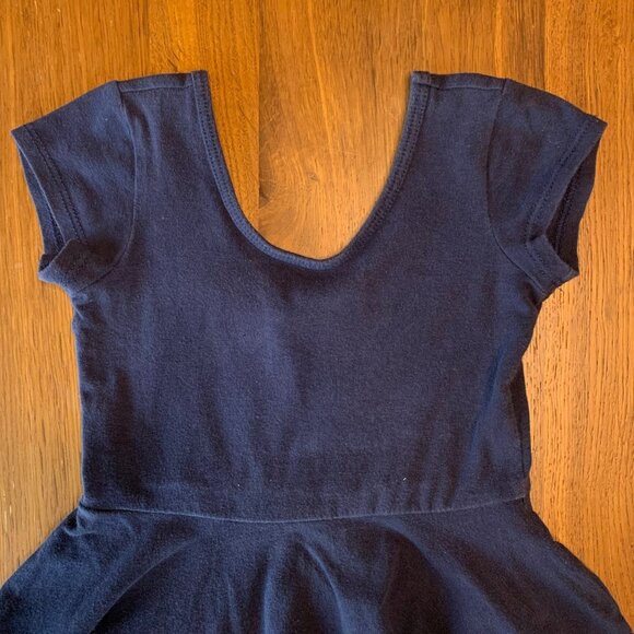 ALICE + AMES Blue Skirted Leotard Girls 4-5 5T Navy Dance Ballet Twirl Leo Girl - Picture 3 of 6